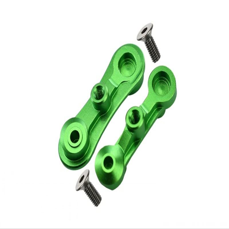 GPM LOSI-1/10 Baja Rey Desert Truck LOS03008 1/10 Rock Rey Aluminum STABILIZING Mount for Steering ASSEMBLY-4PC Set (Green)