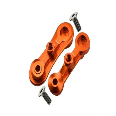GPM LOSI-1/10 Baja Rey Desert Truck LOS03008 1/10 Rock Rey Aluminum STABILIZING Mount for Steering ASSEMBLY-4PC Set (Orange)