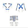 Aluminum Front & Rear Tie Rods With Stabilizer For C Hub + Whole Car Tie Rods For 1/10 Traxxas Ford GT 4-Tec 2.0 83056-4/4-Tec 3.0 93054-4 - 51Pc Set Blue view 1