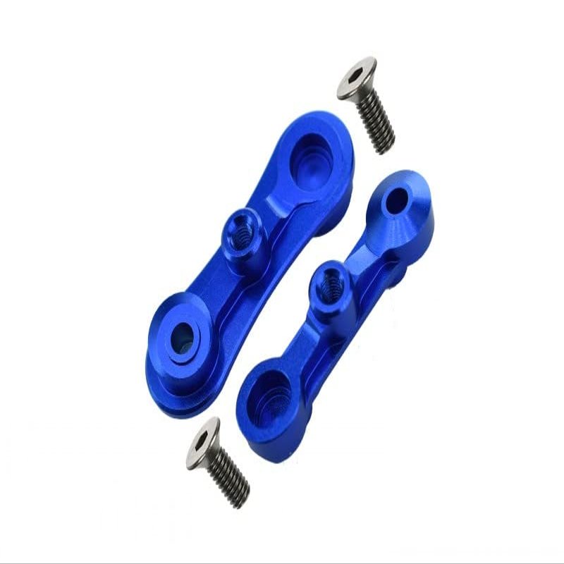 GPM LOSI-1/10 Baja Rey Desert Truck LOS03008 1/10 Rock Rey Aluminum STABILIZING Mount for Steering ASSEMBLY-4PC Set (Blue)