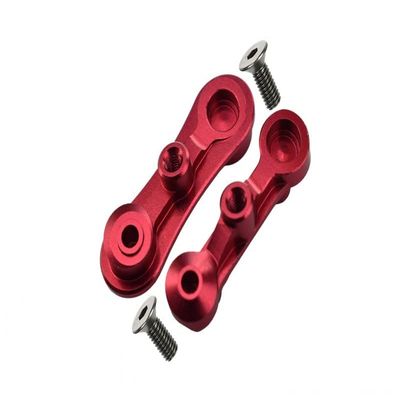 GPM LOSI-1/10 Baja Rey Desert Truck LOS03008 1/10 Rock Rey Aluminum STABILIZING Mount for Steering ASSEMBLY-4PC Set (red)