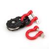 RC Winch Rope, Heavy Duty Three-Piece Steel Wire Cable Set with Pulley and Lock Sleeve, Winch Cable for RC Model Car Climbing Outdoor Activities Hobbyists Garage Setup view 3