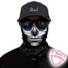 Obacle Skull Face Mask for Women Men Dust Wind Sun Protection Seamless Bandana Face Mask for Rave Festival Motorcycle Riding Biker Outdoor Running 3D Tube Mask (Gray Face Black Nose Big Tear Lips) view 2