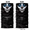 Obacle Skull Face Mask for Women Men Dust Wind Sun Protection Seamless Bandana Face Mask for Rave Festival Motorcycle Riding Biker Outdoor Running 3D Tube Mask (Gray Face Black Nose Big Tear Lips) view 3