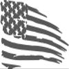 Cartat2s American Flag Distressed Grunge Tattered Vinyl Decal Car Truck Window Sticker Wall Toolbox Pick Size and Color (Silver, 7x4) view 1
