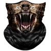 Obacle Animal Half Face Mask Sun Dust Wind Protection Breathable Seamless Face Mask for Men Women, Lightweight Thin Neck Gaiter for Outdoor Sports (Lion Open Mouth Brown) view 1