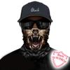 Obacle Animal Half Face Mask Sun Dust Wind Protection Breathable Seamless Face Mask for Men Women, Lightweight Thin Neck Gaiter for Outdoor Sports (Lion Open Mouth Brown) view 2