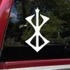 Black - Berserk Rune Vinyl Decal - Viking Old Norse Symbol - Die Cut Sticker - 4.75w x 8h inches view 2