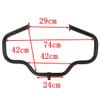SLMOTO Engine Highway Mustache Crash Guard Bar Fit for Harley Touring Street Glide 2009-2023 Freewheeler 2015-2023 Electra Glide Road King FLHR 2009-2022 Road King Special 2017-2023 Revival FLH 2021 view 4