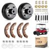 10L0L EZGO Golf Cart Brake Maintenance Kit, Rear Brake Hub Drum with Brake Shoes and Spring Repair Kit fit 1997-Up Electric EZGO TXT PDS, OEM# 19186G1 70794G01 70795G01 27943G01 view 1