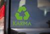 Minglewood Trading Purple - Karma Vinyl Decal - Recycle - Destiny Fate - Die Cut Sticker - 12w x 12h inches view 3