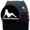 Cartat2s #DadBodSquad Dad BOD Mudflap Man Vinyl Decal 7 X 4.75 inch Funny Car Truck Window Sticker Wall Toolbox Pick Color (White) view 1