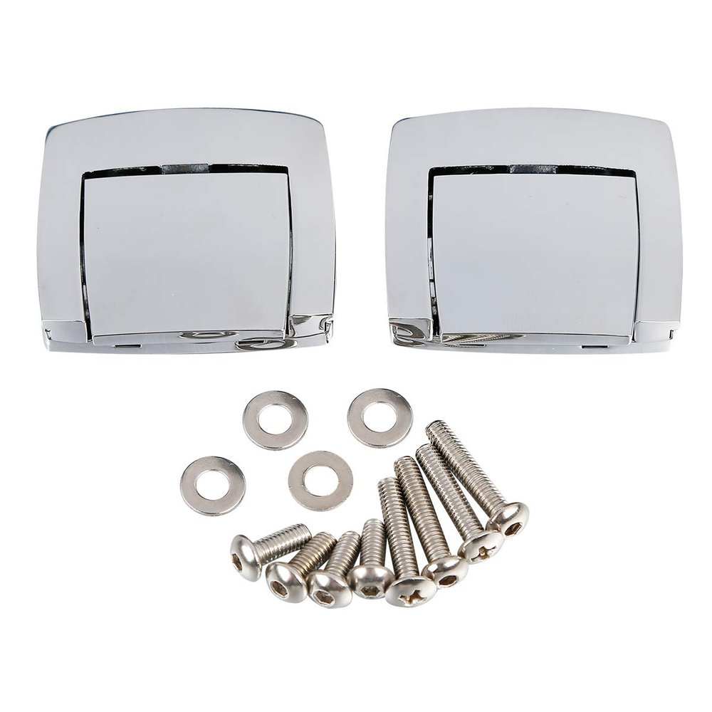 SLMOTO Chrome Trunk Latch Hinge Kit Fit For Harley Touring 1980-2013