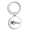 PRS Vinyl I Love Bahamas Slogan Double Sided Stainless Steel Keychain Key Ring Chain Holder Car/Key Finder view 1