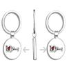 PRS Vinyl I Love Bahamas Slogan Double Sided Stainless Steel Keychain Key Ring Chain Holder Car/Key Finder view 2