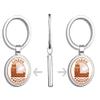 PRS Vinyl Lisbon Portugal Grunge Travel Stamp Double Sided Stainless Steel Keychain Key Ring Chain Holder Car/Key Finder view 2