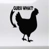 Minglewood Trading Cobalt - Guess What? Chicken Butt Vinyl Decal - Rooster Hen Farm Animal - Die Cut Sticker - 12w x 12h inches view 2