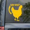Minglewood Trading Cobalt - Guess What? Chicken Butt Vinyl Decal - Rooster Hen Farm Animal - Die Cut Sticker - 12w x 12h inches view 3
