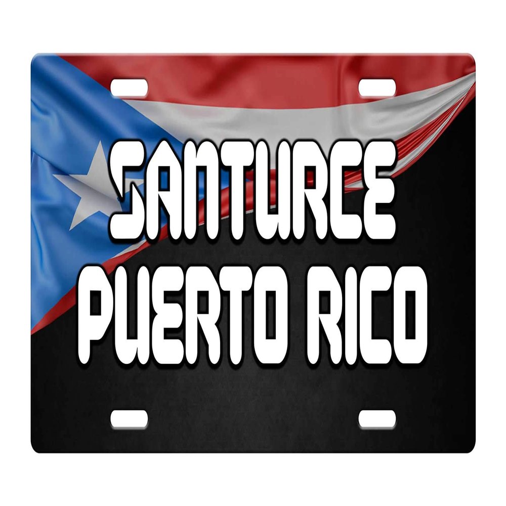 Makoroni - SANTURCE PUERTO RICO Puerto Rican Des#2 Aluminum Car License Plate