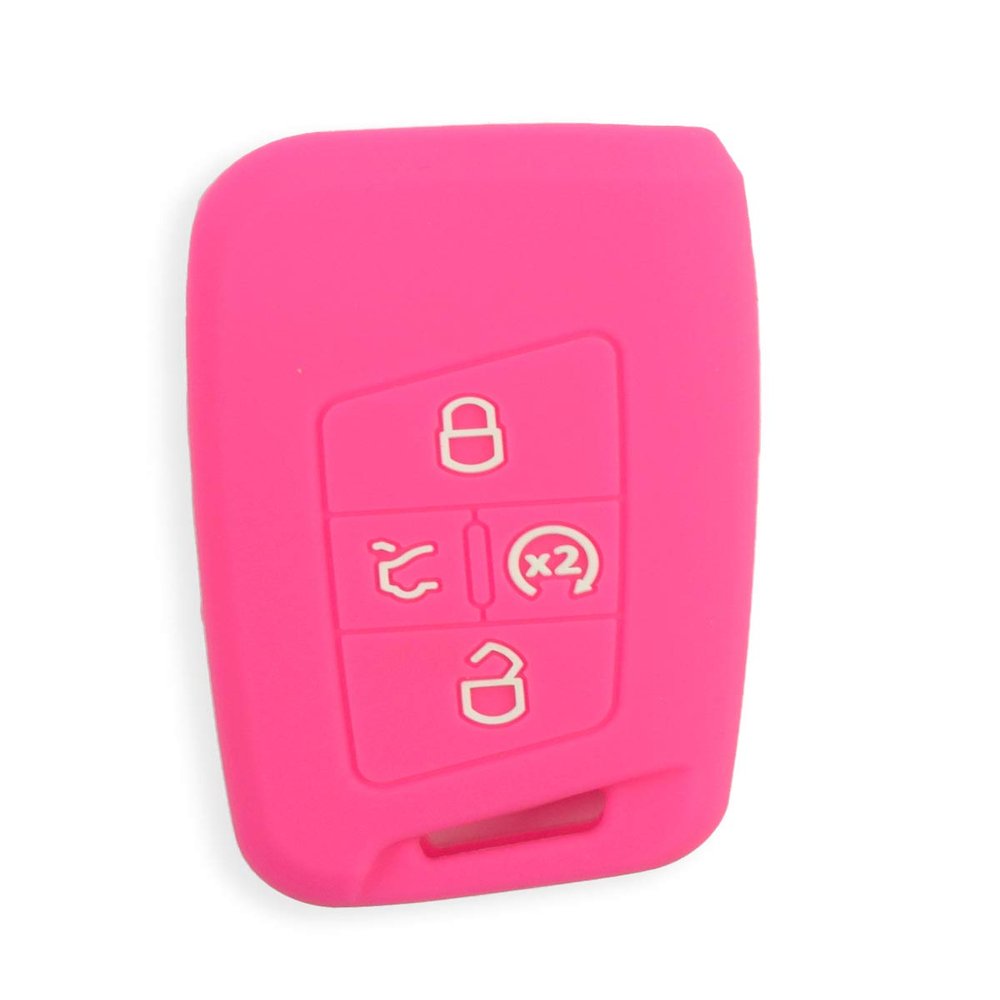 HEM HIGH-END MOTORSPORTS Solid Silicone Rubber Remote Cover for Volkswagen Atlas 2018-2023 (Hot Pink)