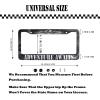Adventure Awaits License Plate Frame - American Mountains Vanity Car Tag Frames Aluminum Auto Tags Cover 2 Holes Screws view 2