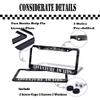 Adventure Awaits License Plate Frame - American Mountains Vanity Car Tag Frames Aluminum Auto Tags Cover 2 Holes Screws view 4
