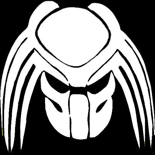 Cartat2s Predator Vinyl Decal 5.5 X 5.5in Car Truck Window Sticker Wall Toolbox Laptop Pick Color (White)