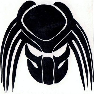 Cartat2s Predator Vinyl Decal 5.5 X 5.5in Car Truck Window Sticker Wall Toolbox Laptop Pick Color (matte black)