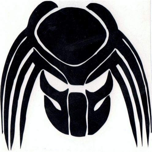 Cartat2s Predator Vinyl Decal 5.5 X 5.5in Car Truck Window Sticker Wall Toolbox Laptop Pick Color (matte black)