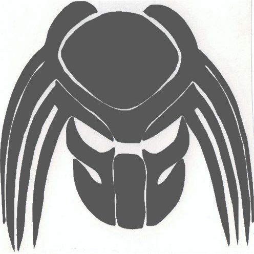Cartat2s Predator Vinyl Decal 5.5 X 5.5in Car Truck Window Sticker Wall Toolbox Laptop Pick Color (Silver)