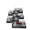 Sky High Car Audio 1/0 Gauge Set Screw ANL Fuse Holder Nickel Plated W/Fuses (White, 250A Fuse) view 1