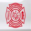 Minglewood Trading Black - Volunteer Firefighter Vinyl Decal - VFD Fire Dept Maltese Cross - Die Cut Sticker - 6w x 6h inches view 3