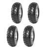 ZXTDR Pack of 4 ATV 19x7.00-8 Wheel Tire with Rim 4 Bolt Pattern for Go Kart Quad Bike 4 Wheelers view 1