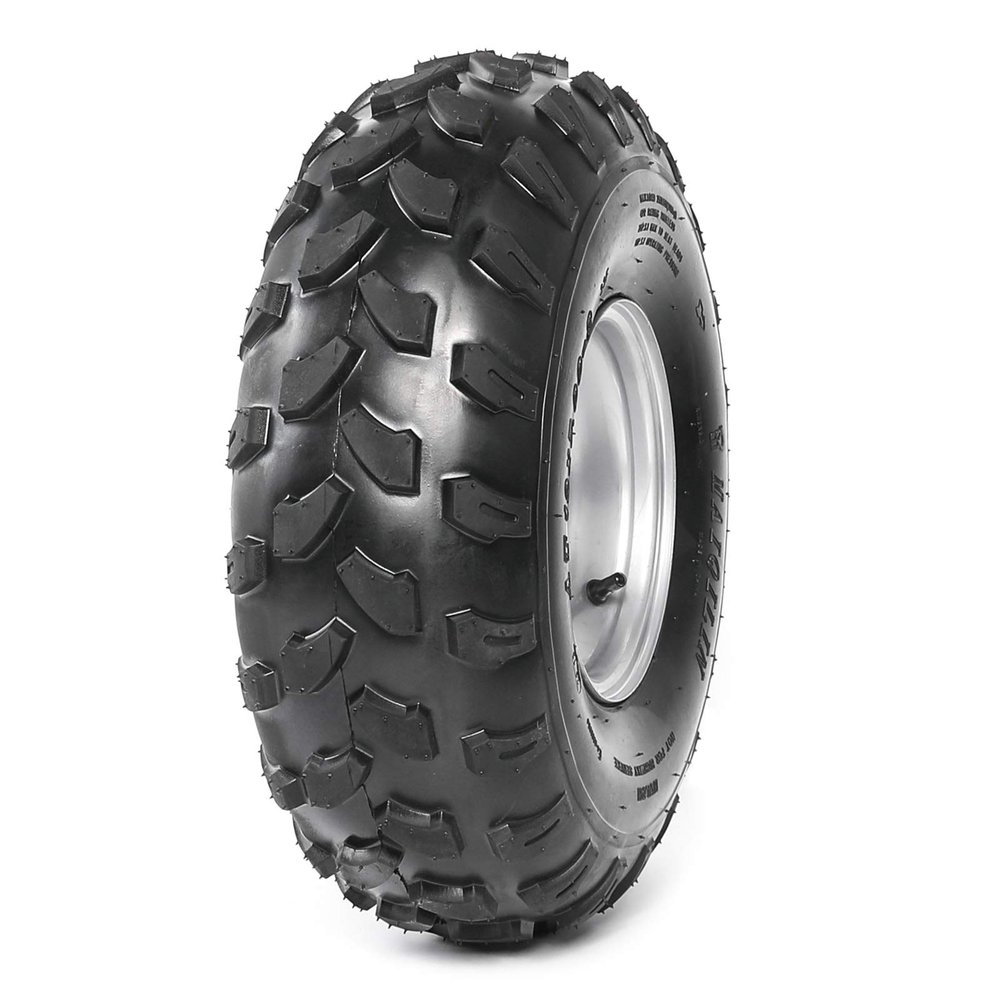 ZXTDR ATV 19x7.00-8 Wheel Tire with Rim 4 Bolt Pattern for Go Kart Quad Bike 4 Wheelers