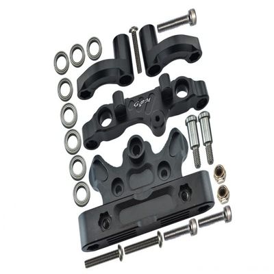 Aluminum Steering Assembly For Arrma 1:5 KRATON 8S BLX/OUTCAST 8S BLX/KRATON EXB Roller - 22Pc Set Black