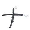 400-2400mm AN3 1/8inch 28 90 Degree M10 Motorcycle Hydraulic Brake Line Oil Hose Pipe Fitting Stainless Steel Braided for ATV Motorcycle Motocross Pit Dirt Street Racing bike - 800mm Black view 4