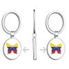 PRS Vinyl Venezuela Butterfly World Flag Double Sided Stainless Steel Keychain Key Ring Chain Holder Car/Key Finder view 2