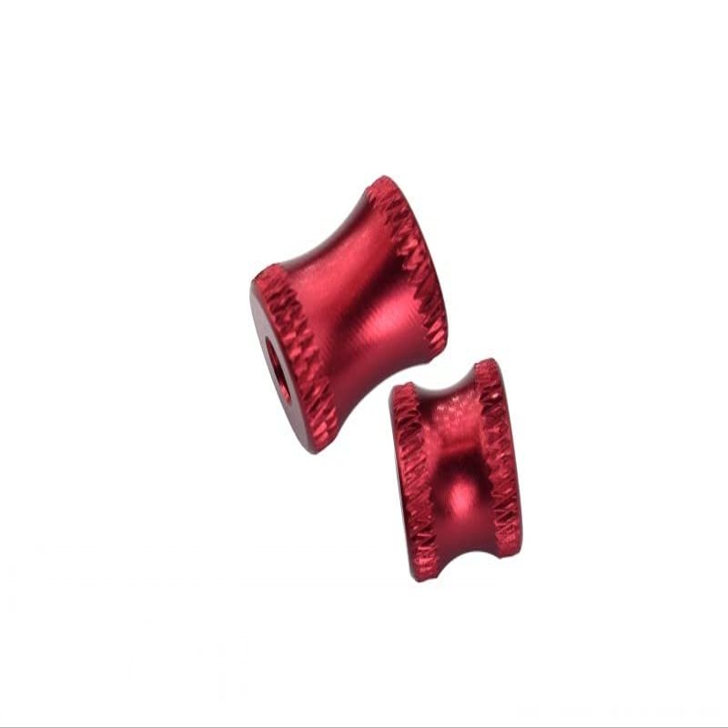 Aluminum Collar for Rear Chassis Brace for Arrma 1:8 KRATON 6S / Notorious 6S / Outcast 6S / Talion 6S / KRATON 6S V5 / Notorious 6S V5 Upgrades - 2Pc Set Red