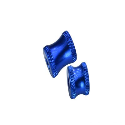 Aluminum Collar for Rear Chassis Brace for Arrma 1:8 KRATON 6S / Notorious 6S / Outcast 6S / Talion 6S / KRATON 6S V5 / Notorious 6S V5 Upgrades - 2Pc Set Blue