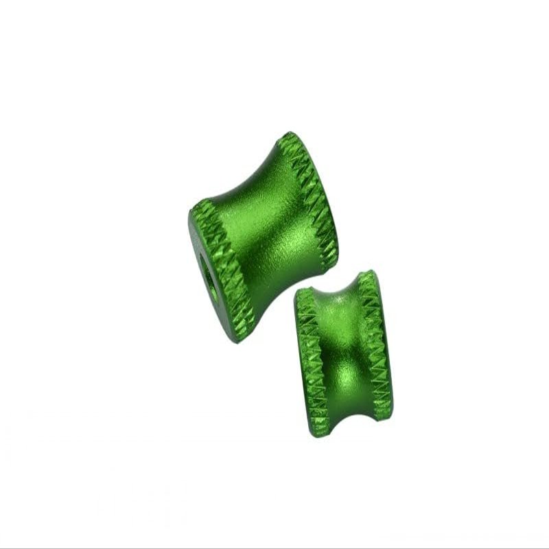 Aluminum Collar for Rear Chassis Brace for Arrma 1:8 KRATON 6S / Notorious 6S / Outcast 6S / Talion 6S / KRATON 6S V5 / Notorious 6S V5 Upgrades - 2Pc Set Green