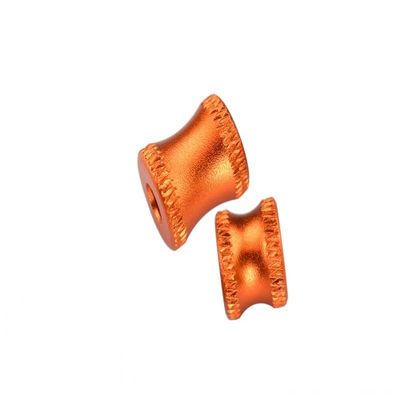 Aluminum Collar for Rear Chassis Brace for Arrma 1:8 KRATON 6S / Notorious 6S / Outcast 6S / Talion 6S / KRATON 6S V5 / Notorious 6S V5 Upgrades - 2Pc Set Orange