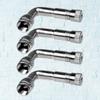 Garneck 4pcs Valve Stem Extenders 90 Degree Brass Air Tire Extension Adapter Rod for Car Truck Motorcycle (Silver) view 4