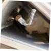 Garneck 4pcs Valve Stem Extenders 45 Degree Brass Air Tire Extension Adapter Rod for Car Truck Motorcycle (Silver) view 4