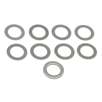 1/2 x 28 Barrel Shim Muzzle Brake Alignment Shims Kit 223 556 5.56 Indexing Stainless (9 Pieces)
