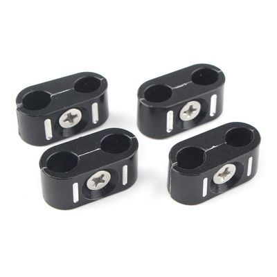 GZYF Motorcycle 4 Pcs Front Cable Holder Clamp, Brake Clutch Wire/Throttle Cable Clamps Compatible with Harley Touring Dyna Sportster Softail 1984-UP