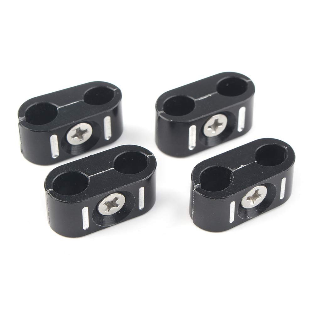 GZYF Motorcycle 4 Pcs Front Cable Holder Clamp, Brake Clutch Wire/Throttle Cable Clamps Compatible with Harley Touring Dyna Sportster Softail 1984-UP