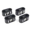 GZYF Motorcycle 4 Pcs Front Cable Holder Clamp, Brake Clutch Wire/Throttle Cable Clamps Compatible with Harley Touring Dyna Sportster Softail 1984-UP view 1