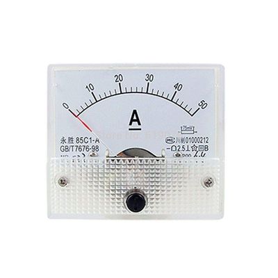 IndustrialField 85C1-A 0-50A DC Analog Amperemeter Panel Meter Gauge
