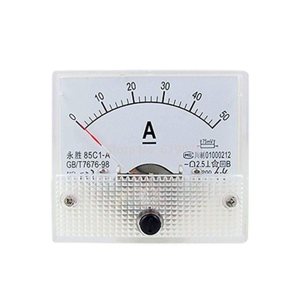 IndustrialField 85C1-A 0-50A DC Analog Amperemeter Panel Meter Gauge