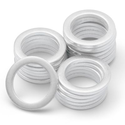 VOTEX - Made in USA - M16 16MM Oil Drain Plug Crush Washer Gasket Seal Ring for BMW,Mini,Subaru and More - Oil/Coolant (20 Pack) - Aluminum - 07119963252, 07119963251, 07119963259, 803916010, ACWM16